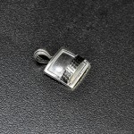 СРЕБЪРЕН МЕДАЛЬОН „МИНИ КВАДРАТ - ДЪГА“