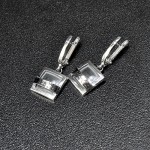 СРЕБЪРНИ ОБЕЦИ „МИНИ КВАДРАТ - ДЪГА“