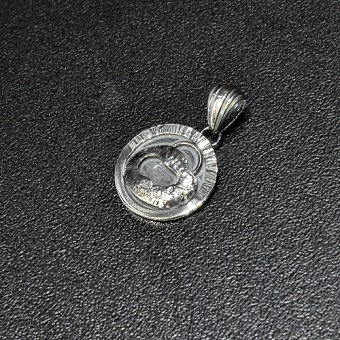 СРЕБЪРЕН МЕДАЛЬОН, РЪЧНА ИЗРАБОТКА.