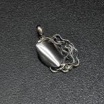 СРЕБЪРЕН МЕДАЛЬОН, РЪЧНА ИЗРАБОТКА.