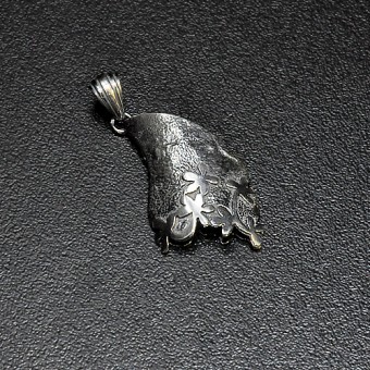 СРЕБЪРЕН МЕДАЛЬОН, РЪЧНА ИЗРАБОТКА.