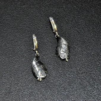 СРЕБЪРНИ ОБЕЦИ, РЪЧНА ИЗРАБОТКА.