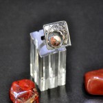 СРЕБЪРЕН ПРЪСТЕН УНИКАТ С ЯСПИС БРЕКЧА