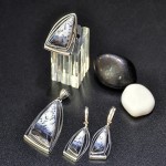 СРЕБЪРЕН КОМПЛЕКТ -УНИКАТ С ДЕНДРИТ ОПАЛ