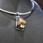 СРЕБЪРЕН МЕДАЛЬОН - УНИКАТ, С ОРФЕЕВ АХАТ