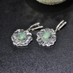 СРЕБЪРНИ ОБЕЦИ С АФРИКАНСКИ ТЮРКОАЗ ЯСПИС