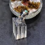 СРЕБЪРЕН ПРЪСТЕН В ОБЕМНА ФОРМА, С АФРИКАНСКИ ТЮРКОАЗ ЯСПИС