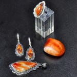 СРЕБЪРЕН КОМПЛЕКТ - УНИКАТ, С МОКАИТ / АВСТРАЛИЙСКИ ЯСПИС/