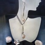 СРЕБЪРЕН КОМПЛЕКТ С ЯГОДОВ КВАРЦ С ФЛОРАЛЕН МОТИВ, РЪЧНА ИЗРАБОТКА