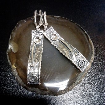 СРЕБЪРНИ ОБЕЦИ, РЪЧНА ИЗРАБОТКА.