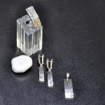 СРЕБЪРЕН КОМПЛЕКТ С АЖУРНИ МОТИВИ