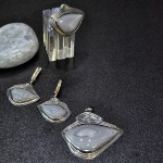 СРЕБЪРЕН КОМПЛЕКТ С АХАТ МАРОКО, РЪЧНА ИЗРАБОТКА