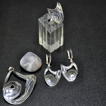 СРЕБЪРЕН КОМПЛЕКТ, РЪЧНА ИЗРАБОТКА