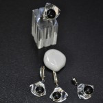 СРЕБЪРЕН КОМПЛЕКТ С ОБСИДИАН, РЪЧНА ИЗРАБОТКА