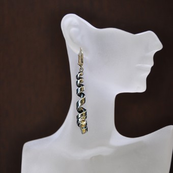 СРЕБЪРНИ ОБИЦИ СПИРАЛА, РЪЧНА ИЗРАБОТКА