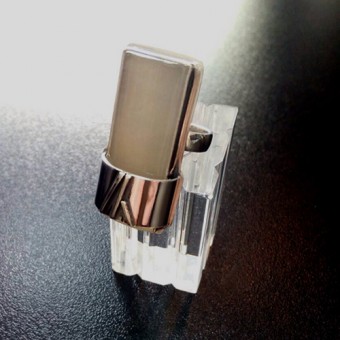 СРЕБЪРЕН ПРЪСТЕН С ХАЛЦЕДОН, РЪЧНА ИЗРАБОТКА