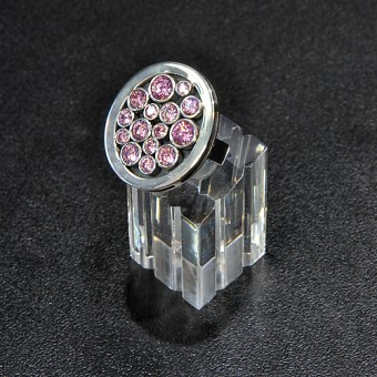 СРЕБЪРЕН ПРЪСТЕН С РОЗОВИ ЦИРКОНИ