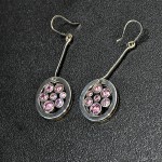 СРЕБЪРНИ ОБЕЦИ С РОЗОВИ ЦИРКОНИ